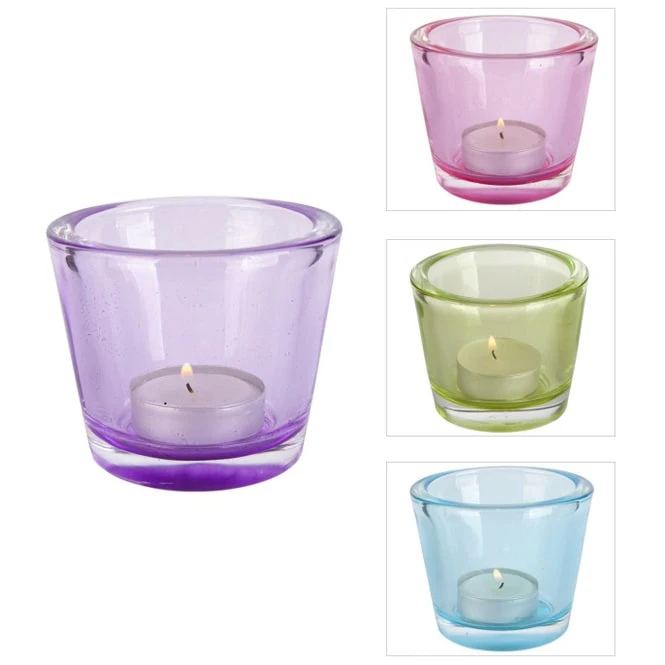 Teelichtglas - Ca. 8 X 6,5 Cm - 1 StĂĽck