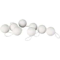 Schneebälle - Ø = Ca. 4 Cm - 8 Stück