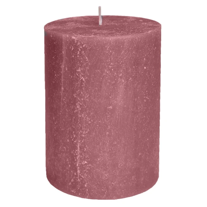 Stumpenkerze - Rustic - Ca. 7 X 8 Cm - Altrosa