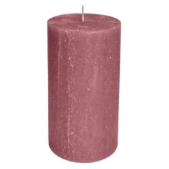 Stumpenkerze - Rustic - Ca. 7 X 13 Cm - Altrosa