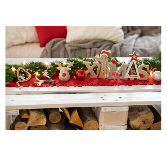 Deko-Schriftzug - XMAS - Aus Holz - Ca. 37,5 X 16 Cm â Bild 2