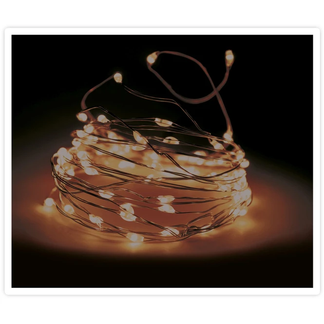 20er LED-Lichterdraht - Warmweiß - 1 M - Verschiedene Farben – Bild 3