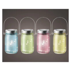 LED-Solarlampe - Aus Glas - 8 X 14 Cm - 1 StĂŒck