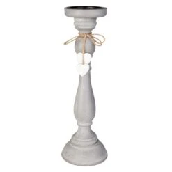 Kerzenständer - Aus Holz - Ca. 11,5 X 11,5 X 37 Cm