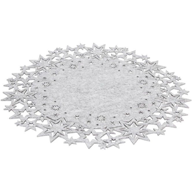 Platzset - Sterne - Aus Filz - Ă = 45 Cm - Grau â Bild 2