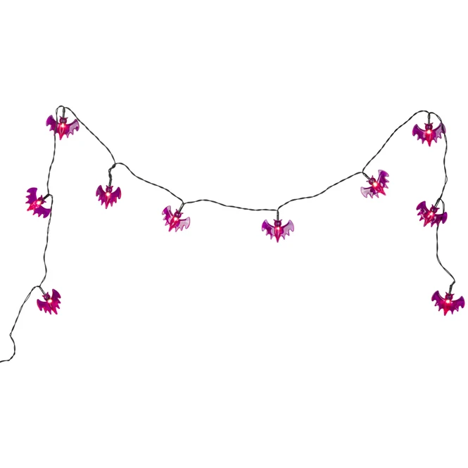 10er LED-Lichterkette - FledermĂ€use - Ca. 120 Cm â Bild 2