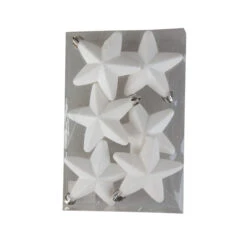 DekohĂ€nger Sterne - WeiĂ - Ca. 7,5 Cm - 6 StĂŒck