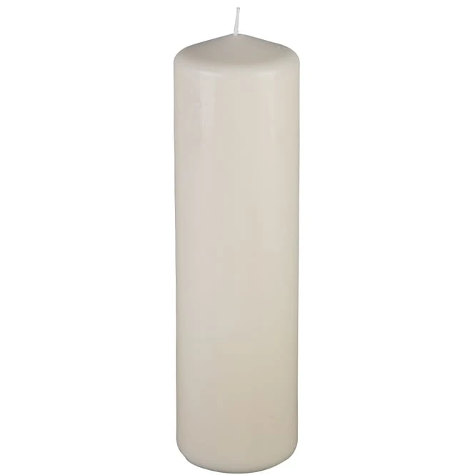 Windlichtkerze - Ca. 8 X 20 Cm - Creme â Bild 2