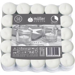 Teelichte - Ø = Ca. 4 Cm - 50 Stück