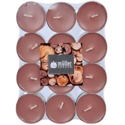 24 Duftteelichte - Sandelholz