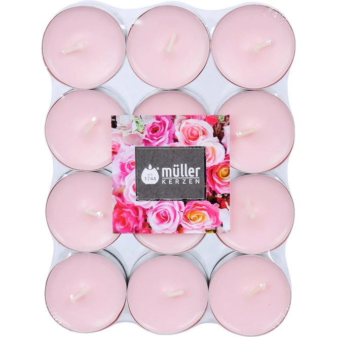 24 Duftteelichte - Rose
