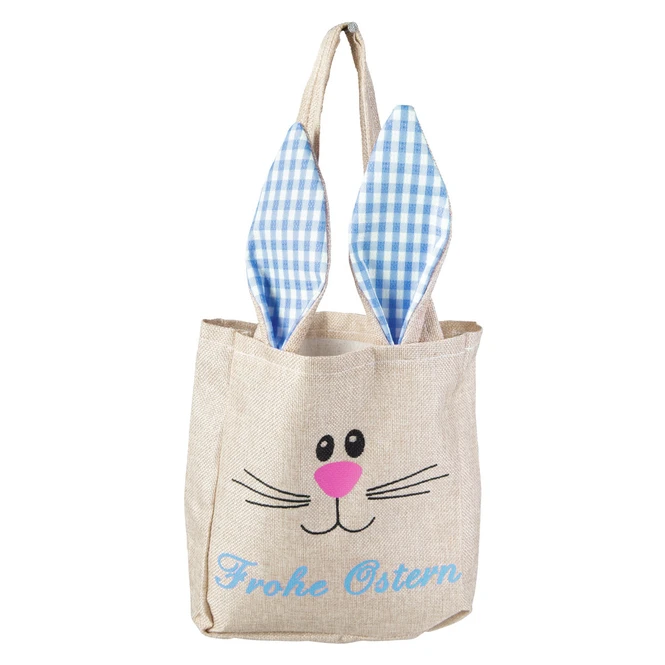 Stoffbeutel - Hase - Aus Jute - Ca. 20,5 X 8 X 24 Cm - 1 StĂŒck â Bild 3