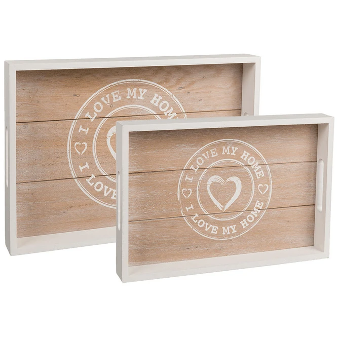 Tablett - I Love My Home - Aus Holz - Verschiedene Größen – Bild 4