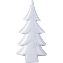 Baum - Aus Keramik - Ca. 13,5 X 6 X 26,5 Cm - Weiß