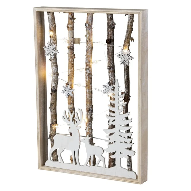 LED-Standdeko - Rentiere - Aus Holz - Ca. 28 X 4 X 40 Cm â Bild 2