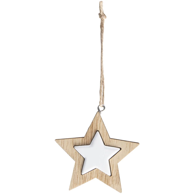 Dekohänger - Stern - Aus Holz - Ca. 7 X 1 X 7 Cm - 2 Stück – Bild 3