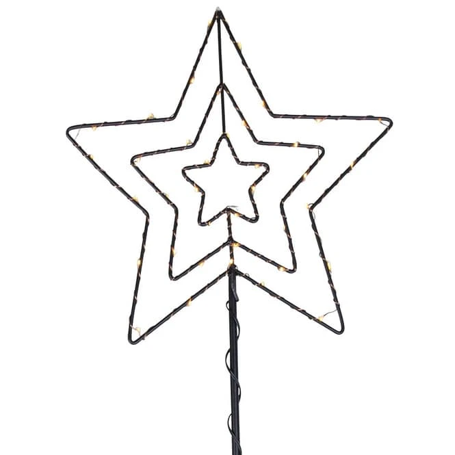 LED-Pflanzenstecker - Stern - Ca. 87 X 35 Cm