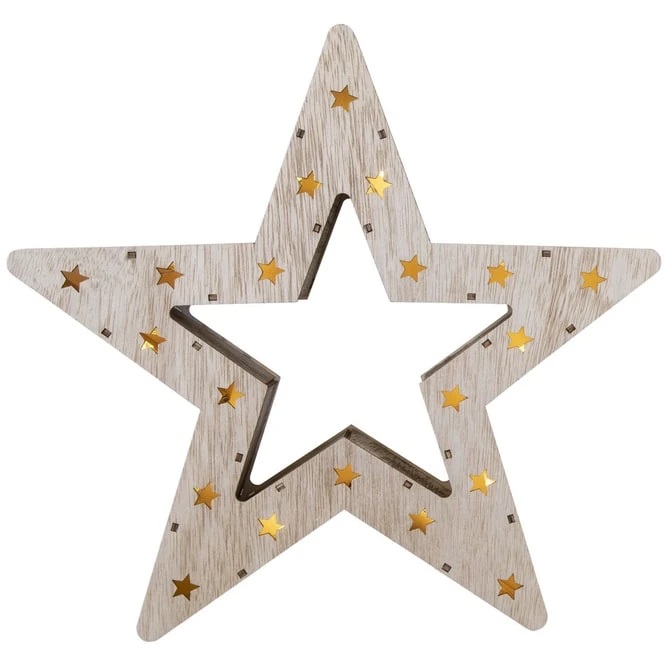 LED-Stern - Aus Holz - 30,5 X 28,5 Cm â Bild 4