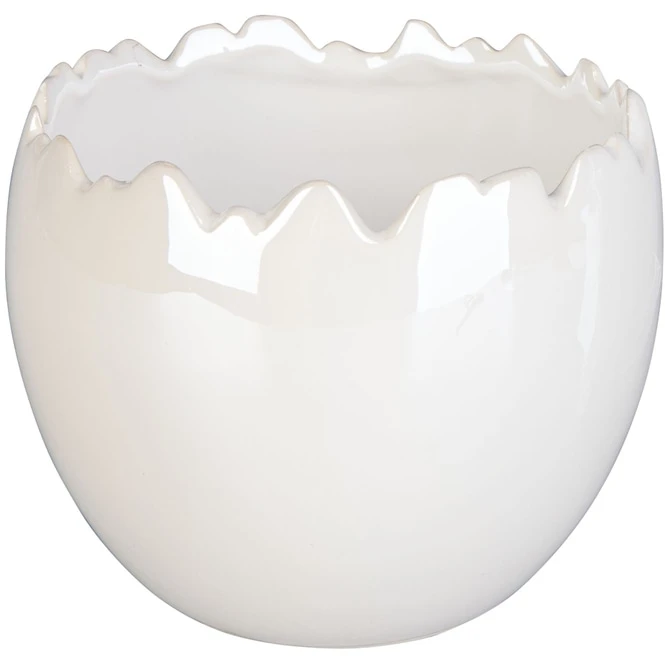 Pflanztopf - Aus Dolomit - Ø = 13 Cm - Weiß