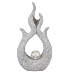 Solar-Standdeko - Flammen - Ca. 27,5 X 13 X 51 Cm