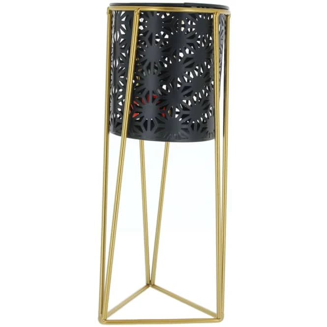 Blumentopf Mit Ständer - Ca. 14 X 14 X 35 Cm