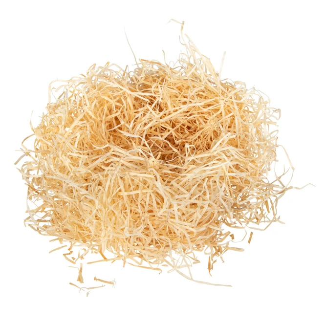 Dekostroh - Aus Holz - Ca. 26 X 11 X 4 Cm