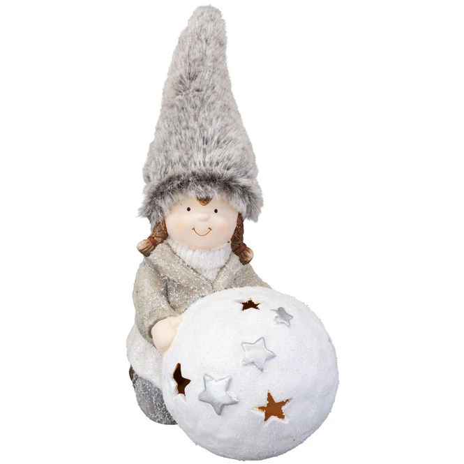 Winterkind - Aus Terrakotta - Ca. 15,5 X 10 X 24 Cm - 1 StĂŒck â Bild 3