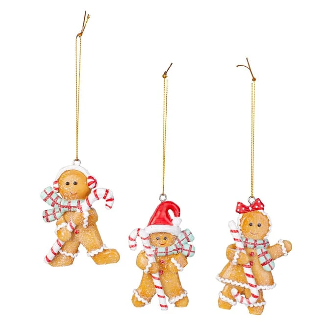 Dekohänger - Lebkuchenfigur - Aus Polyresin - Ca. 6,5 X 2,5 X 10 Cm - 1 Stück – Bild 2