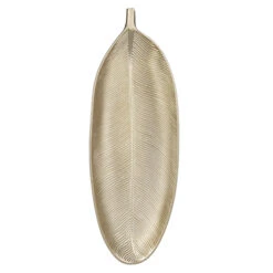 Dekoteller - Blatt - Aus Holz - Ca. 40 X 14,5 Cm