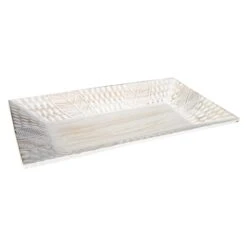 Dekoteller - BlÀtter - Aus Holz - Ca. 35 X 19 X 4 Cm