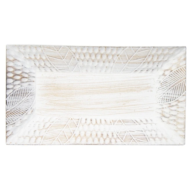 Dekoteller - BlĂ€tter - Aus Holz - Ca. 35 X 19 X 4 Cm â Bild 2