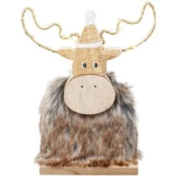 Rentier - Aus Holz - Ca. 10 X 5 X 18 Cm