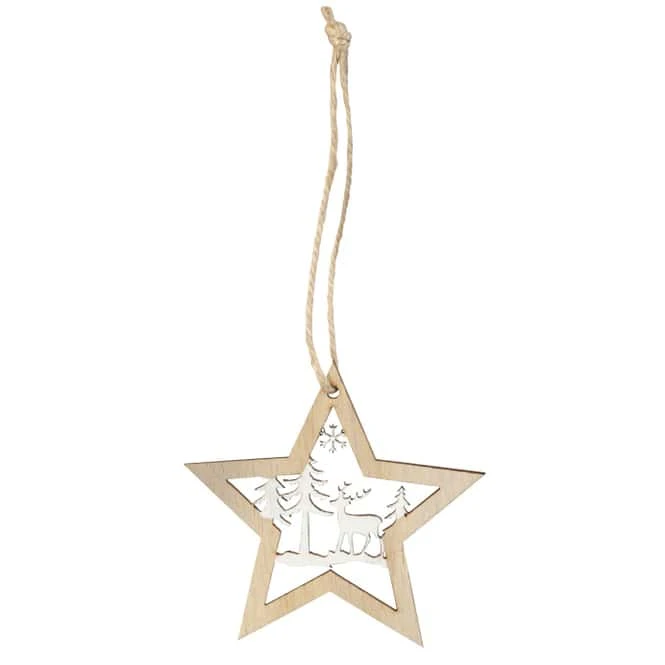 Dekohänger - Weihnachten - Aus Holz - Ca. 7 Cm - 9 Stück – Bild 3