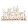 Deko-Schriftzug - Merry Christmas - Aus Holz - Ca. 30 X 4 X 18 Cm