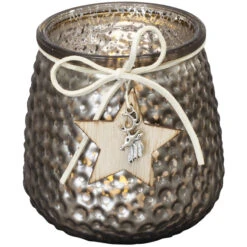 Teelichtglas - Stern - Ca. 9,5 X 9,5 X 10 Cm - 1 StĂŒck