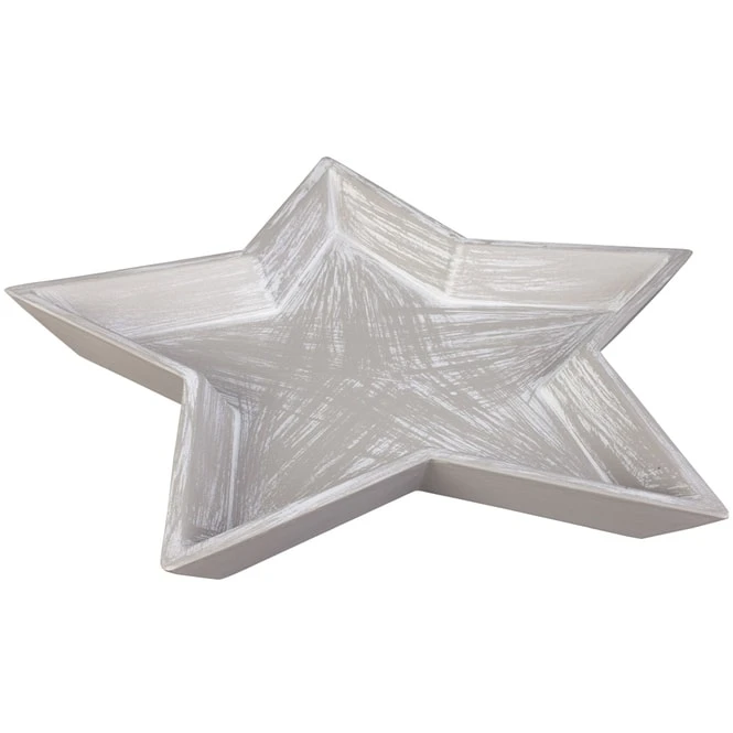 Dekoteller - Stern - Aus Holz - Ă = Ca. 41 Cm â Bild 3