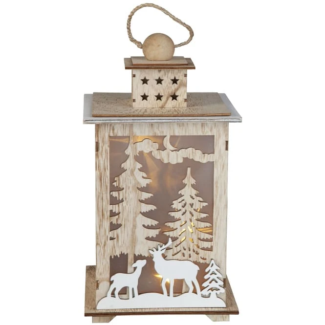 LED-Laterne - Aus Holz - Ca. 16,5 X 16,5 X 30 Cm â Bild 3