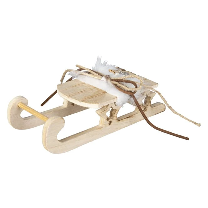 Deko-Schlitten - Aus Holz - Ca. 17 X 7 X 6 Cm â Bild 2