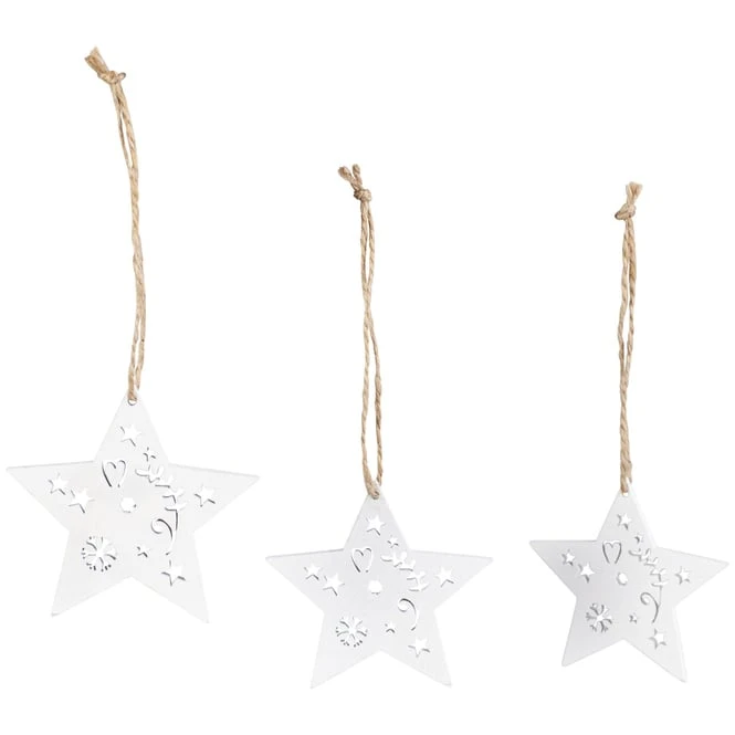 Dekohänger - Sterne - Aus Holz - Ø = Ca. 5 Cm - 15 Stück – Bild 5