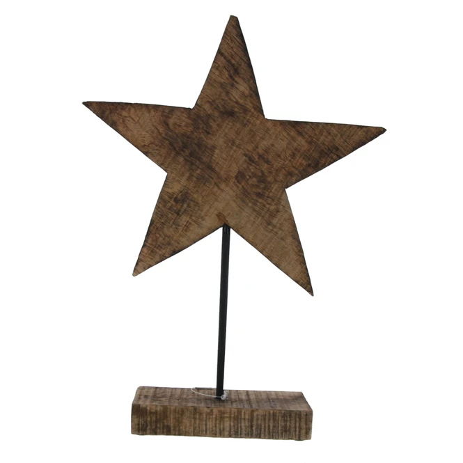 Standdeko - Stern - Aus Holz - Ca. 25 X 7 X 35 Cm â Bild 2