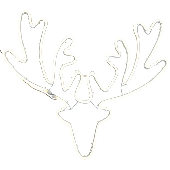 LED-Rentierkopf - 65 X 55 Cm – Bild 2