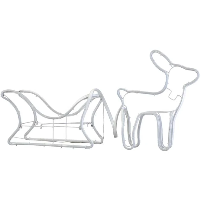 LED-Rentier Mit Schlitten - 77,5 X 5 X 65,5 Cm – Bild 2