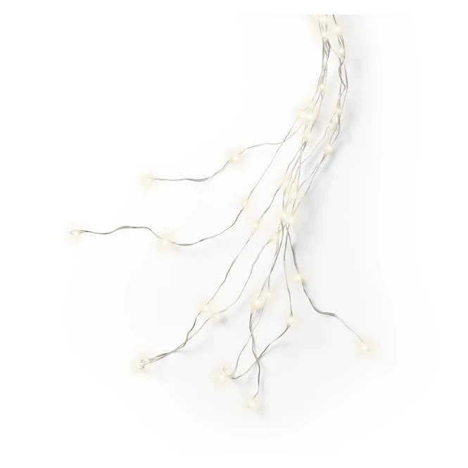 408er LED-Lichterdraht - Ca. 180 Cm - Silber – Bild 6