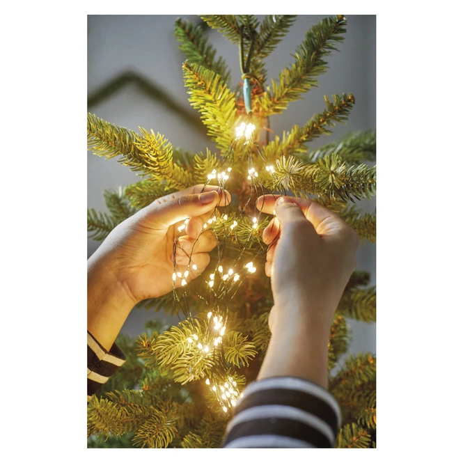 408er LED-Lichterdraht - Ca. 180 Cm - Silber – Bild 4