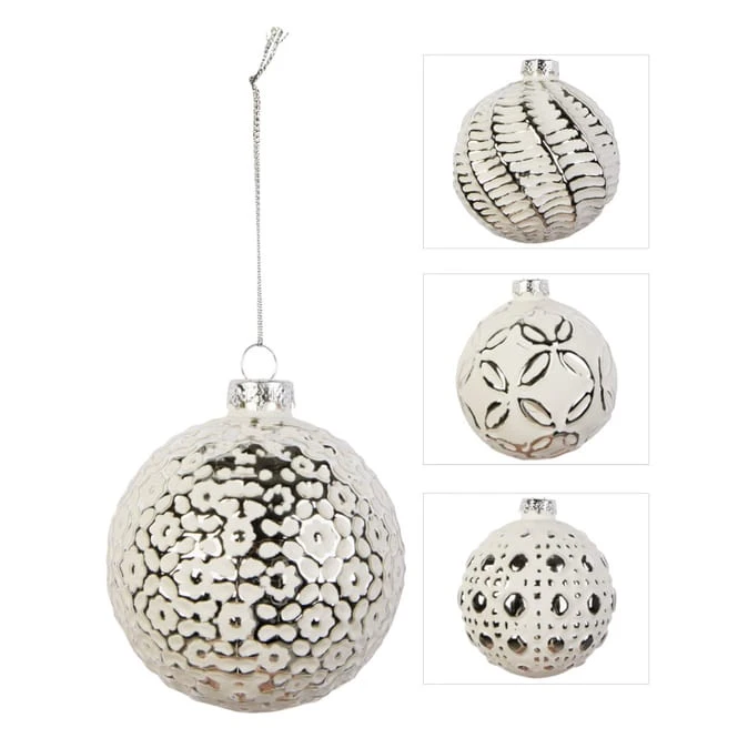 Christbaumkugel - Aus Glas - Ø = Ca. 8 Cm - 1 Stück – Bild 6