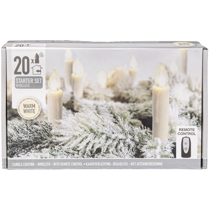 LED-Kerzen - Warmweiß - 20 Stück – Bild 2