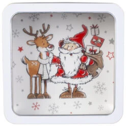 Gebäckdose - Weihnachten - Ca. 17,5 X 17,5 Cm - 1 Stück