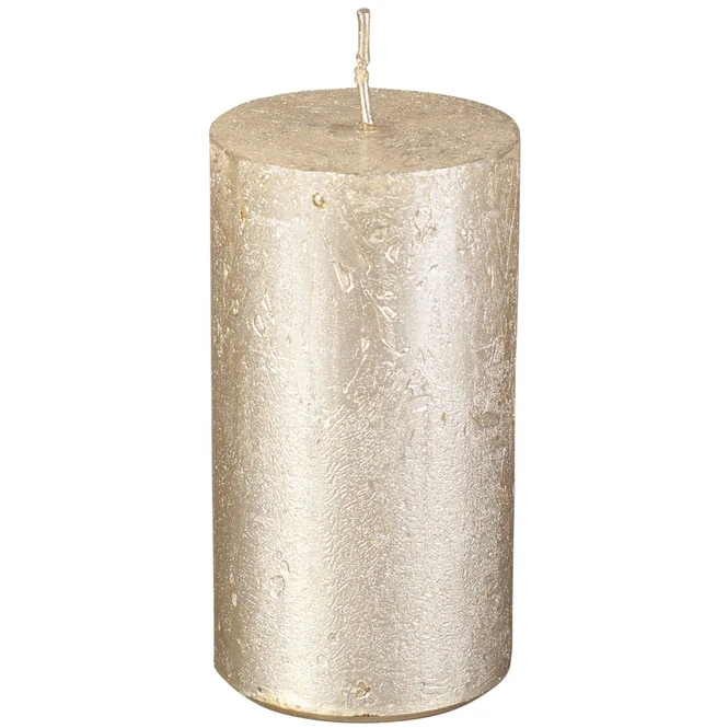 Stumpenkerze - Nova - Ca. 6 X 11 Cm - Gold â Bild 2