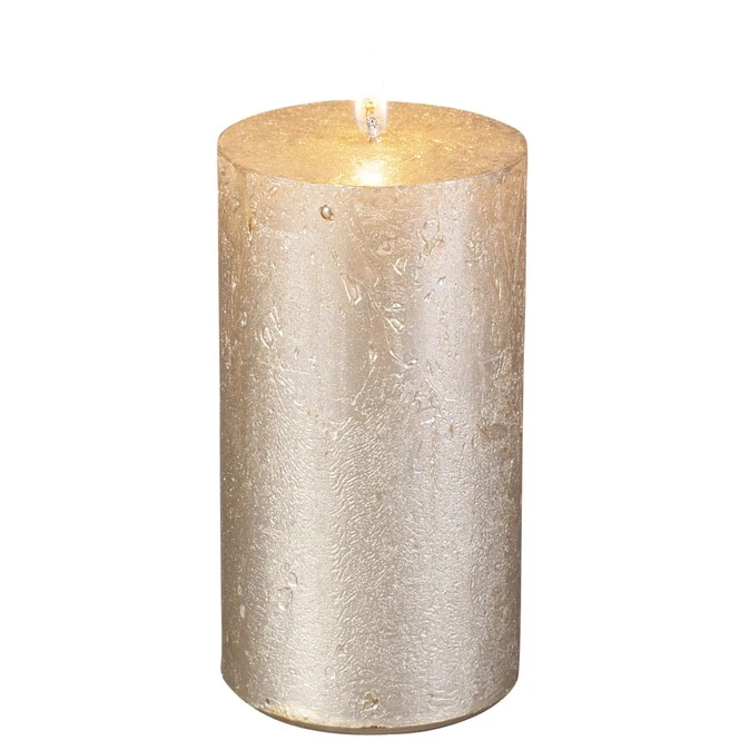 Stumpenkerze - Nova - Ca. 6 X 11 Cm - Gold â Bild 3