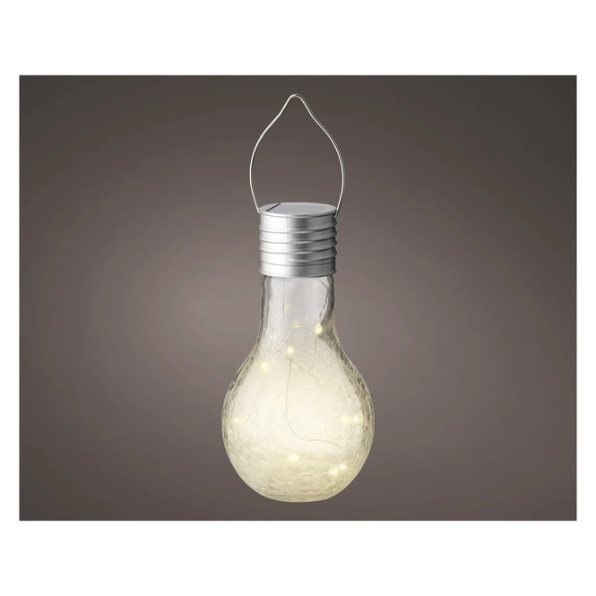 LED-SolarglĂŒhbirne - Aus Glas - Ca. 9 X 17 Cm